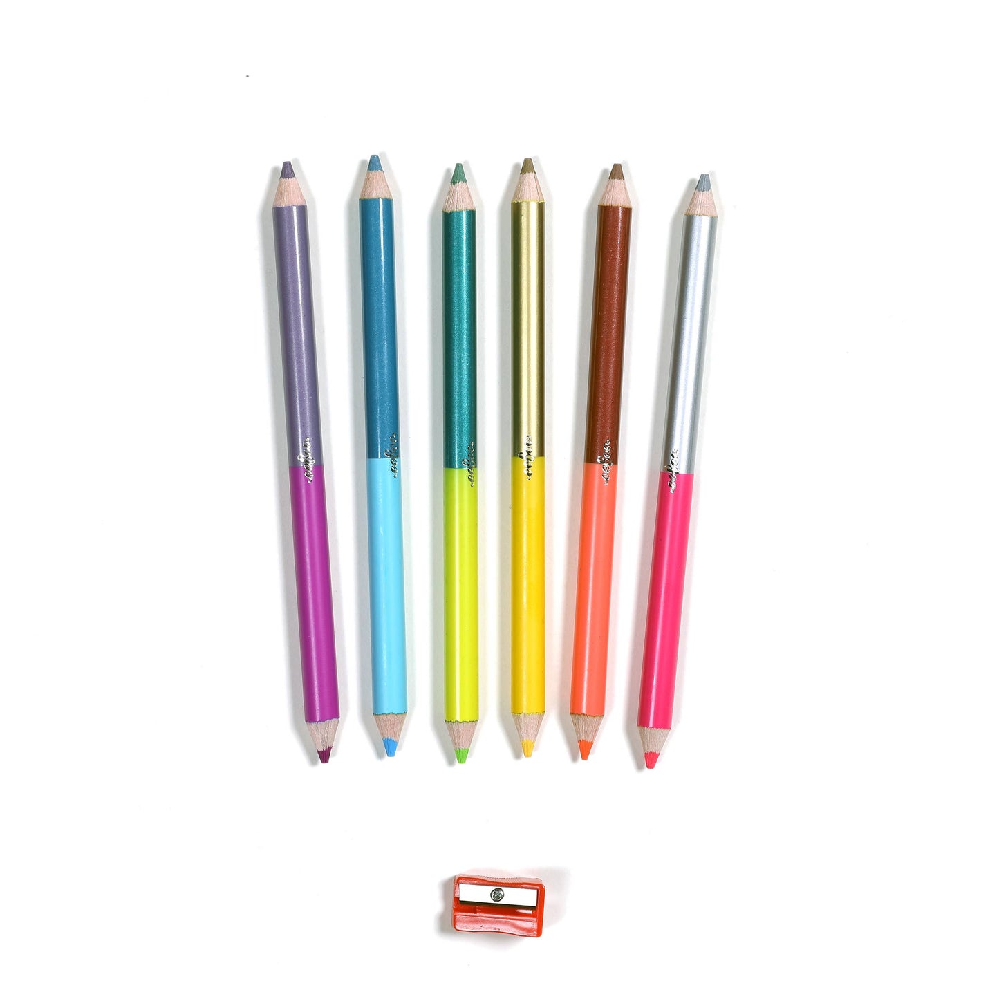 Axolotl 6 Jumbo Double-Sided Special Pencils