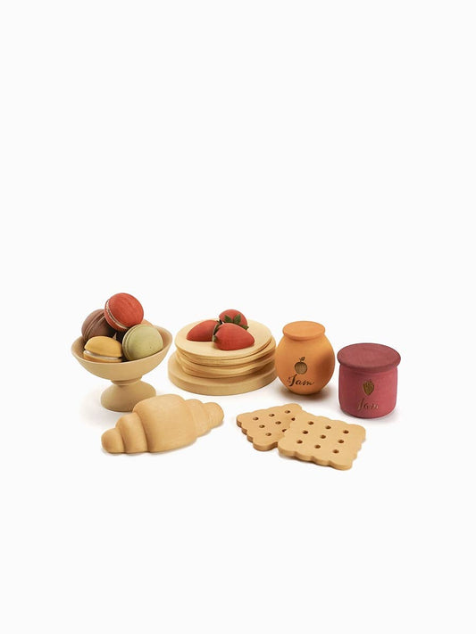 Wooden Play Food Set | Desserts