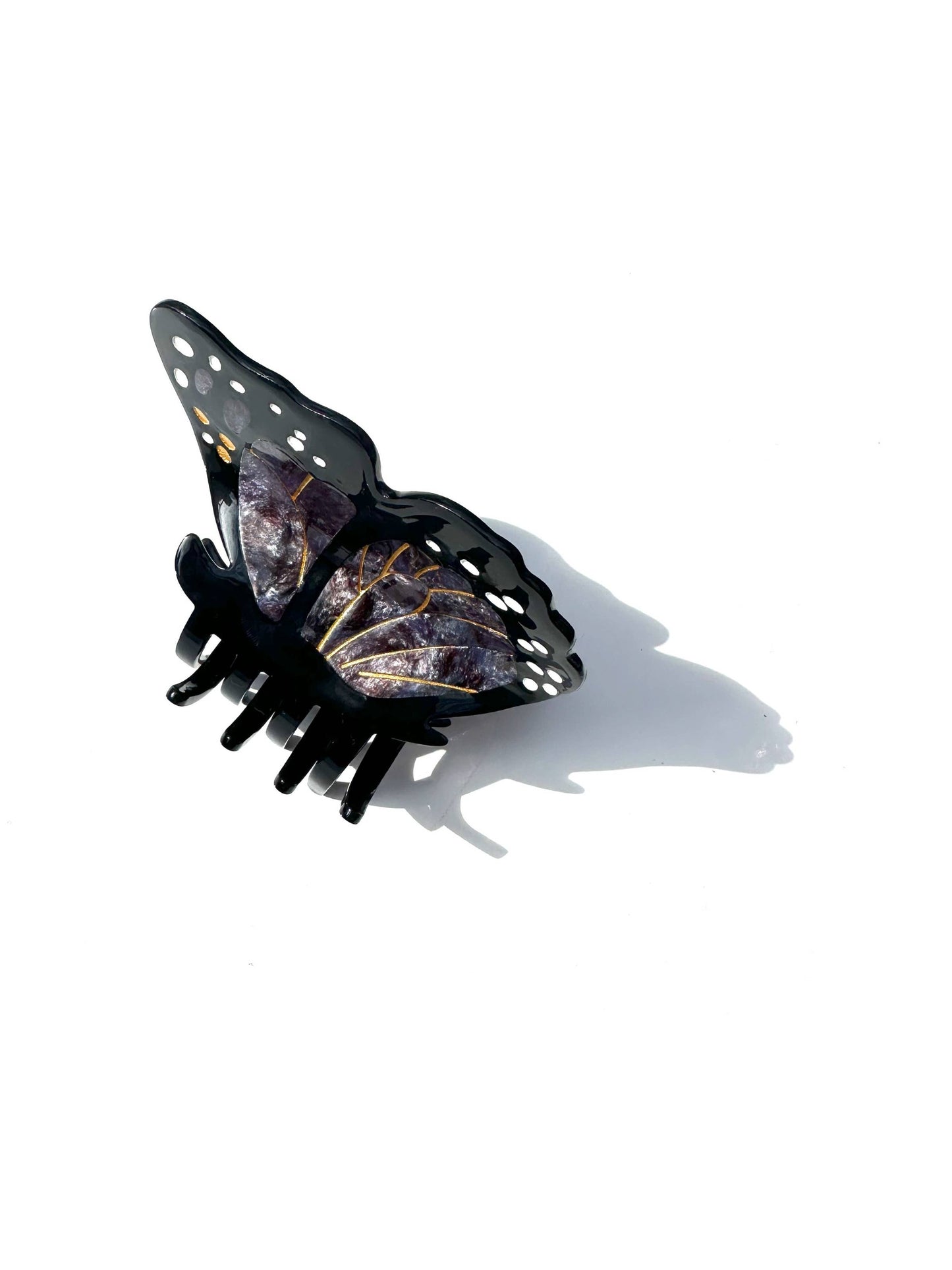 Hand-painted Limited Edition Monarch Butterfly Claw Clip