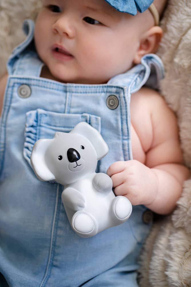 Koala Natural Rubber Teether, Rattle & Bath Toy