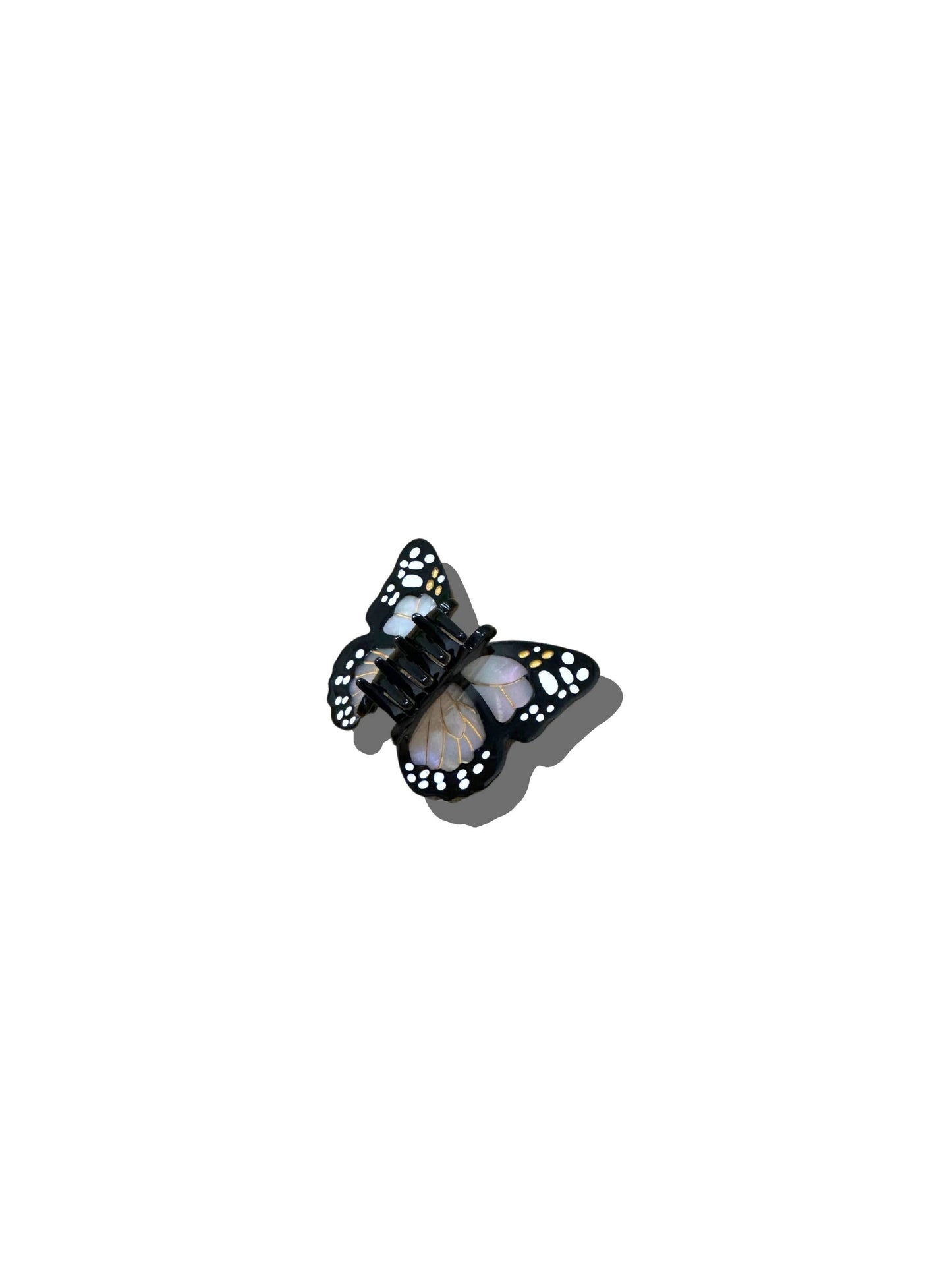 Hand-painted Mini Monarch Claw Hair Clip | Eco-Friendly