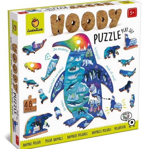 Ludattica - Woody Puzzle POLAR ANIMALS