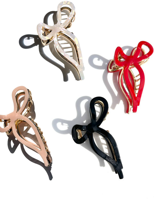 Ballet Bow Acetate Claw Clip | Eco-Friendly