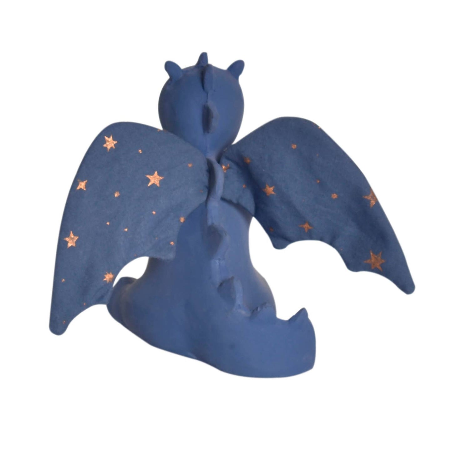 Baby Midnight Dragon Natural Rubber Rattle w/Crinkle Wings