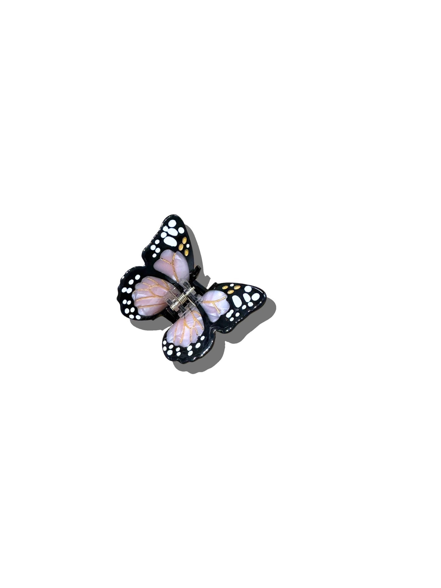 Hand-painted Mini Monarch Claw Hair Clip | Eco-Friendly