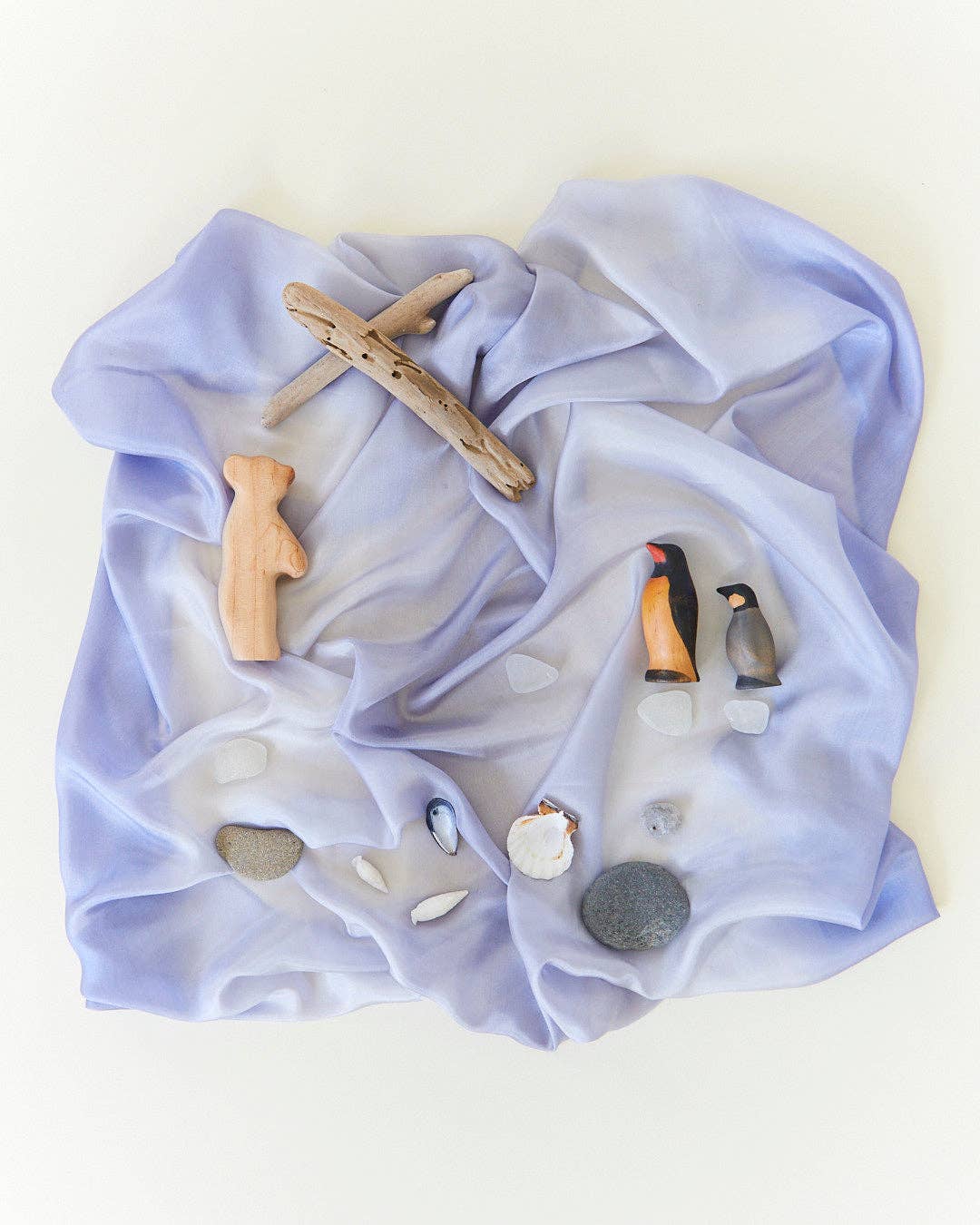 Earth Playsilks - Open-Ended 100% Silk, Natural Waldorf Toys