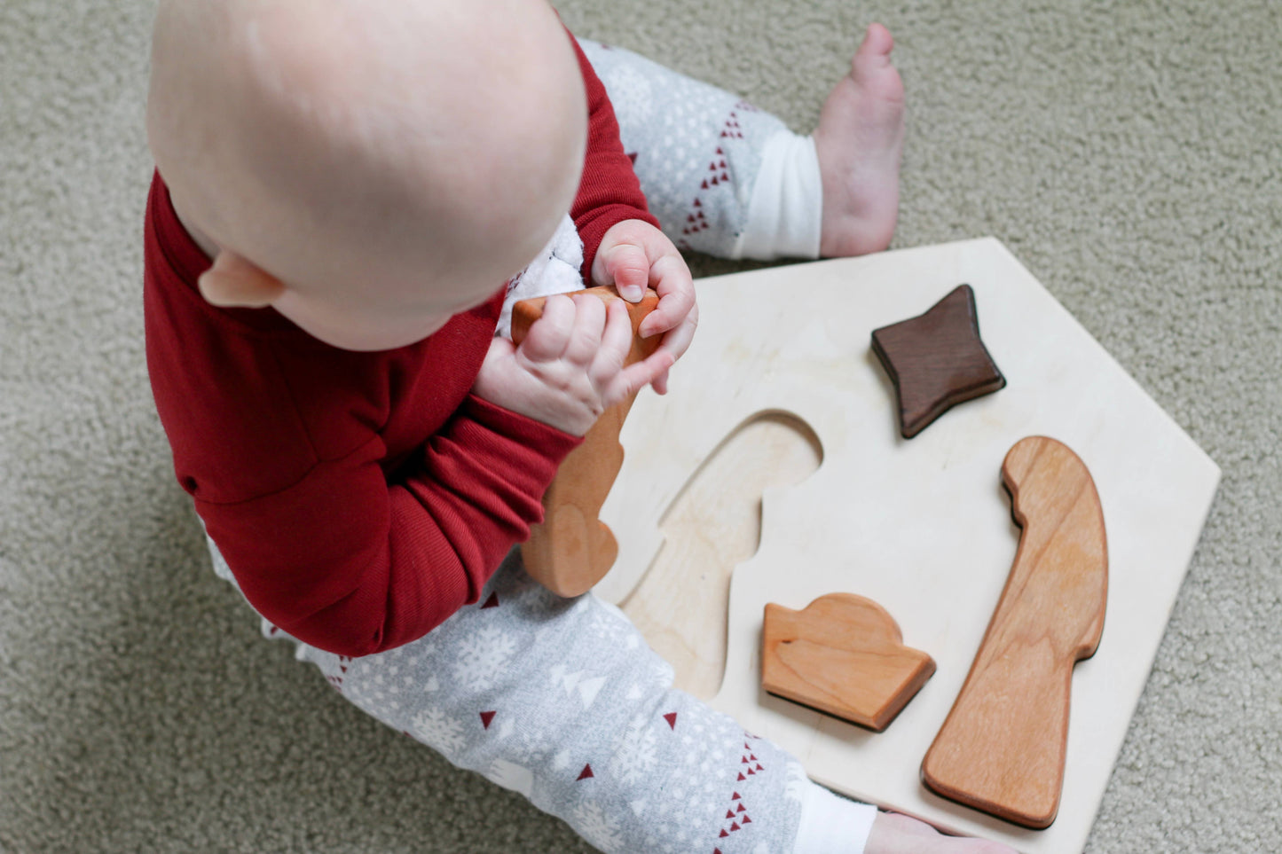 Christmas Nativity Chunky Puzzle Wood Toy