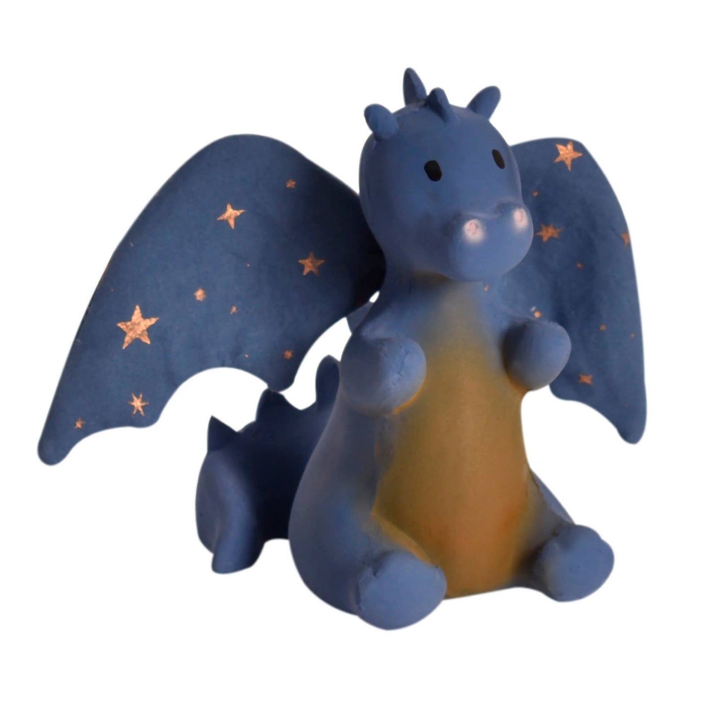 Baby Midnight Dragon Natural Rubber Rattle w/Crinkle Wings