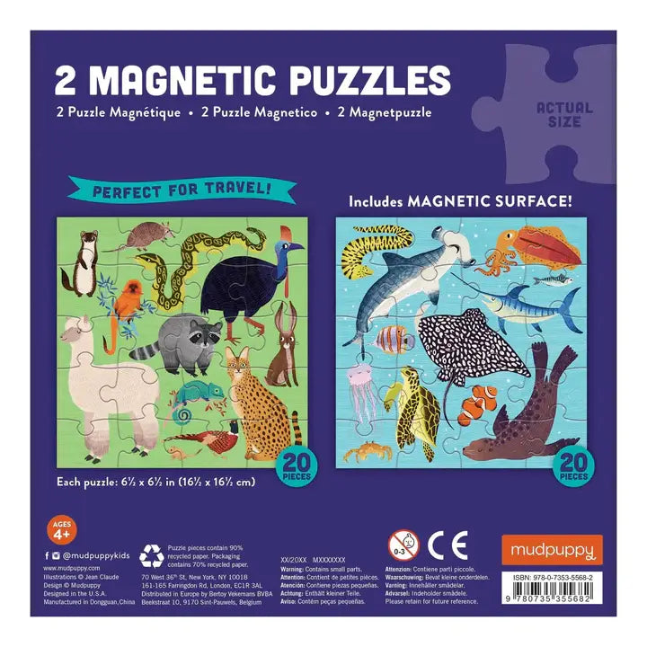 Land & Sea Animals Magnetic Puzzle