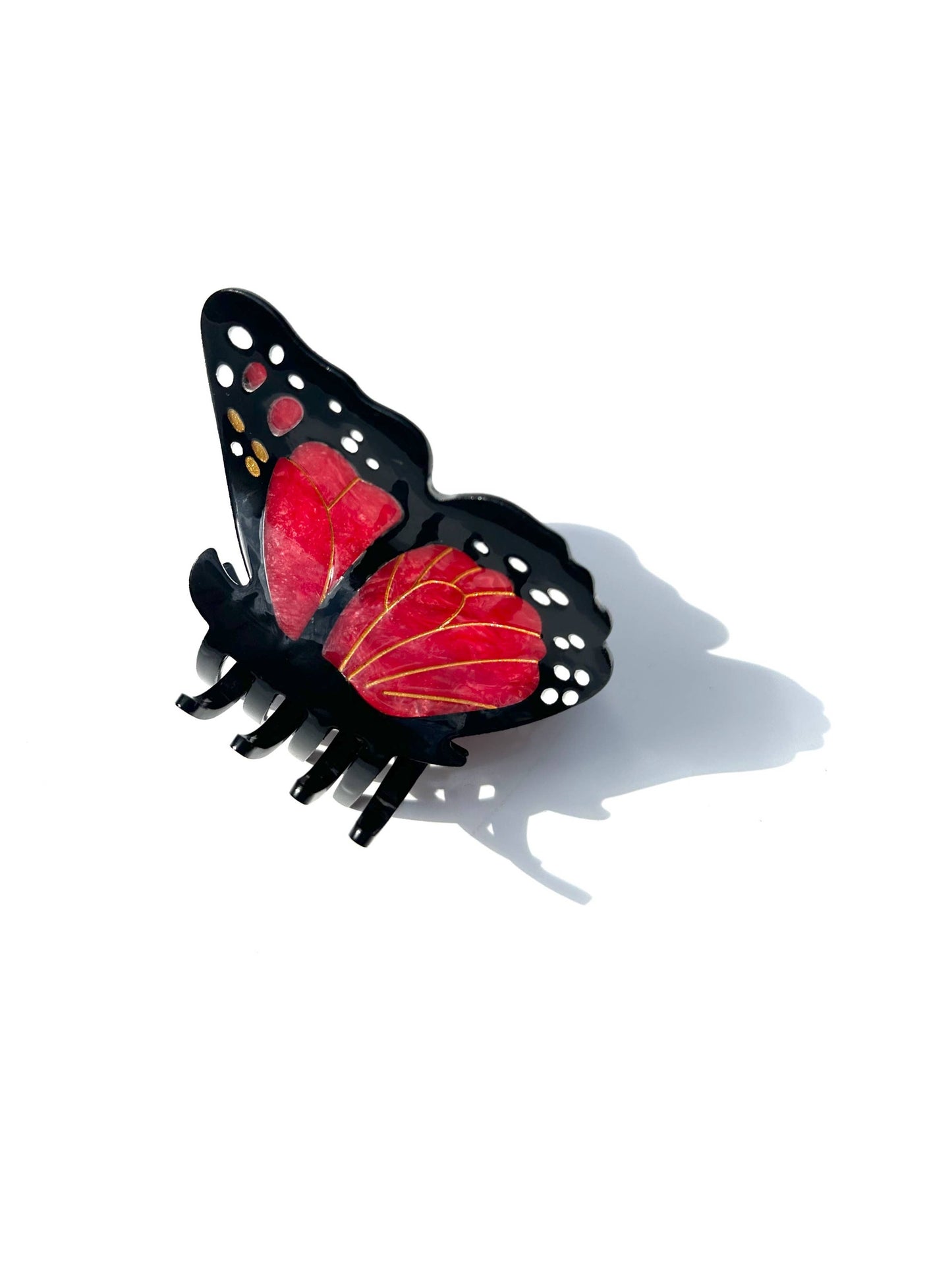 Hand-painted Limited Edition Monarch Butterfly Claw Clip