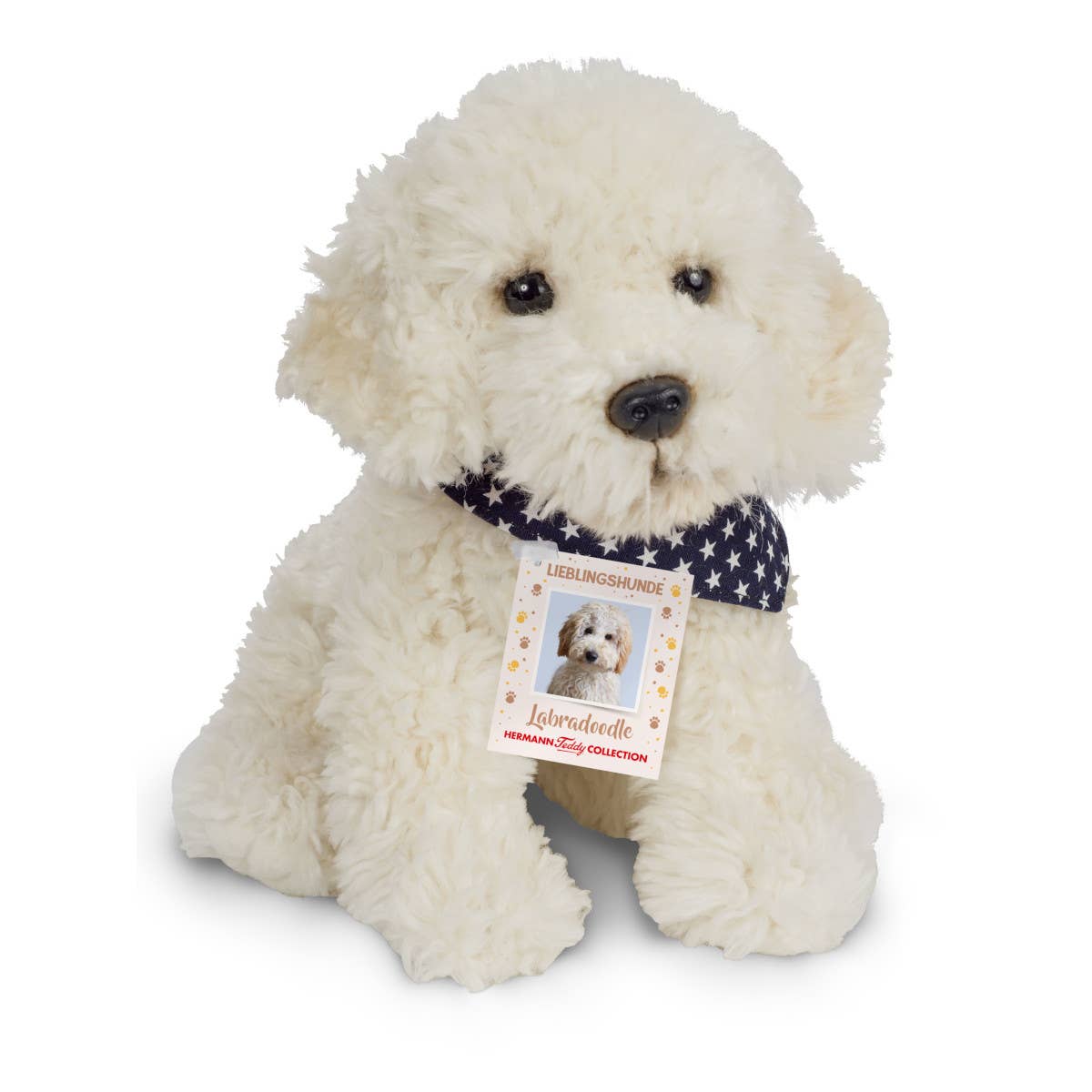 Labradoodle sitting 28 cm - plush toy - soft toy