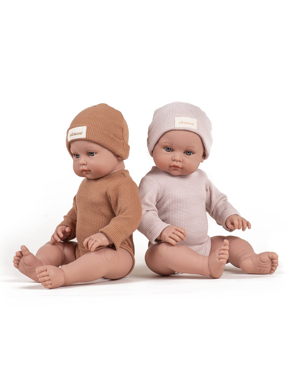 Minikane Bambini Clothes - Onesie and Hat Brown Sugar