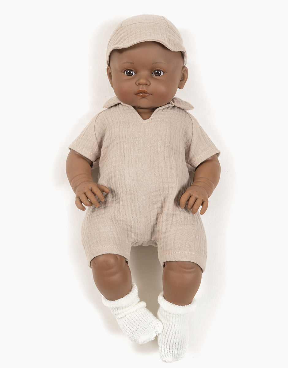 Minikane Bambini Doll - Boy in Gauze Romper