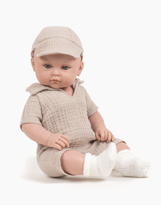 Minikane Bambini Doll - Boy in Gauze Romper